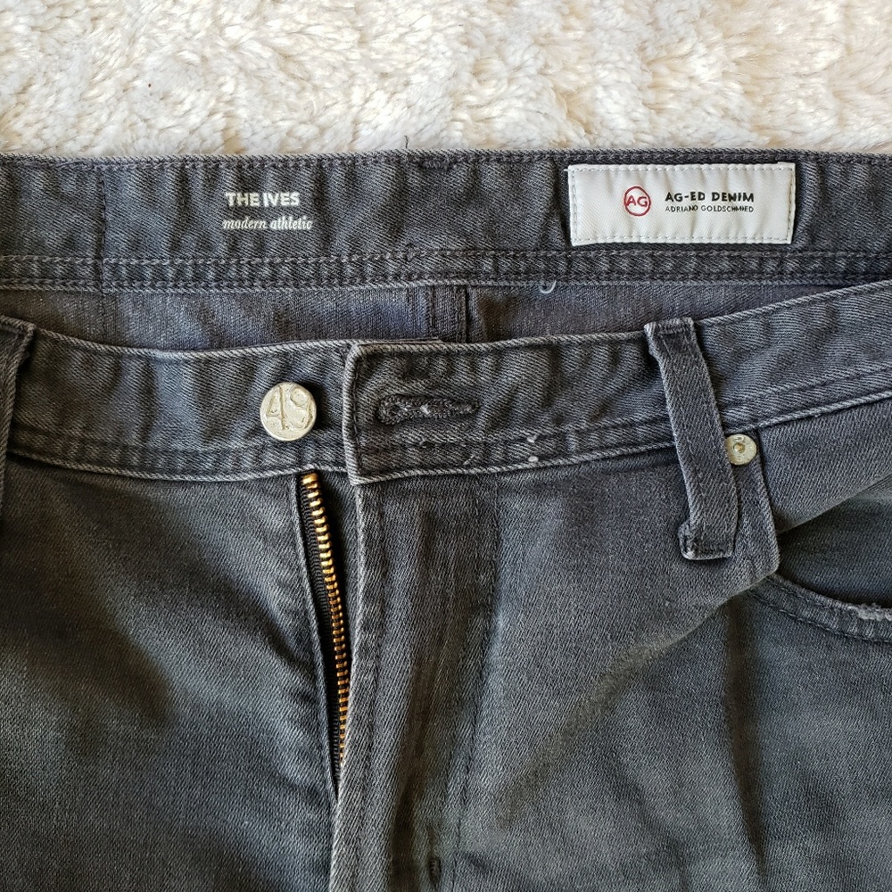 Men's AG-ED Denim Adriano Goldschmied gray jeans